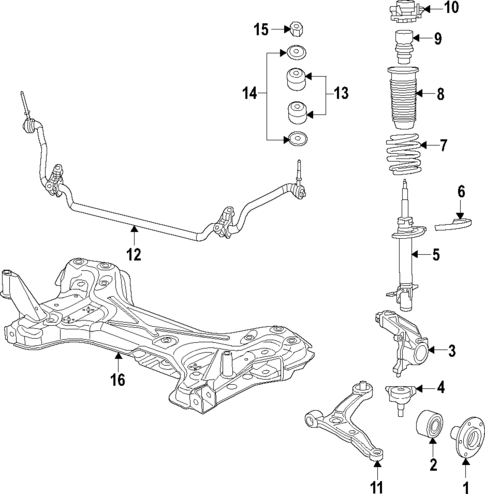 Front Suspension for 2020 Ram ProMaster 2500 #0