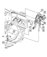 4683277AE - Parking Brake: Park Brake Lever for Mopar Image image
