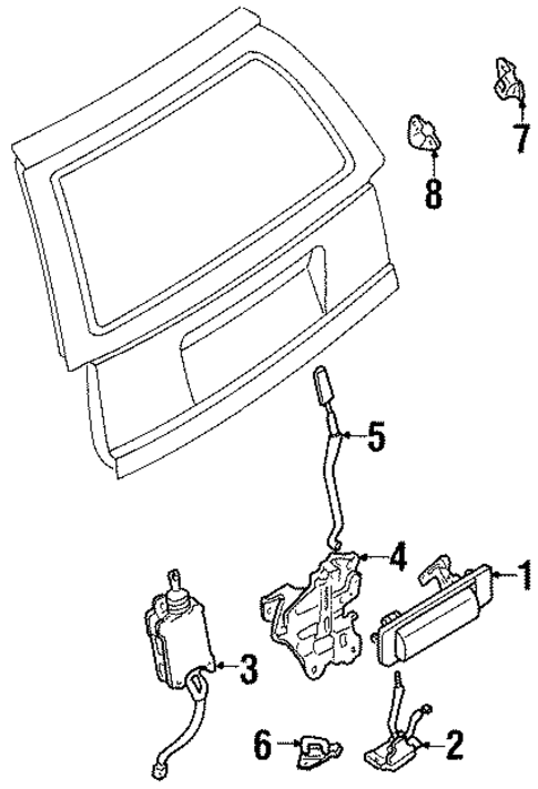 Door for 1997 Mercury Tracer #2