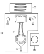 68031898AA - : A-size Piston Pin And Rod for Mopar Image