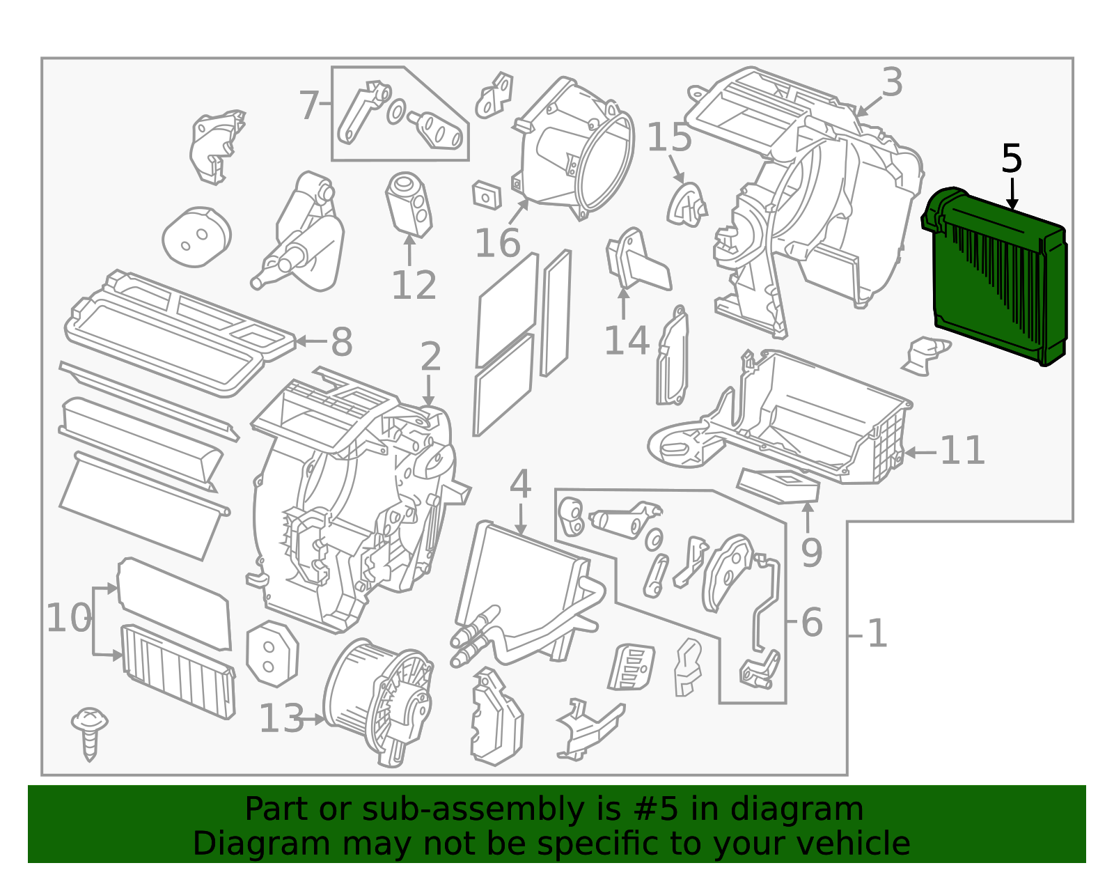 2011-2014 Mazda 2 Evaporator Core DF71-61-J10 | OEM Parts Online