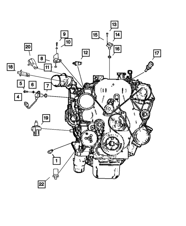 68027629AA - Electrical: Bolt for Mopar Image