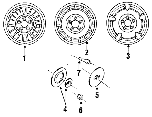 Wheels & Trim for 1993 INFINITI Q45 #0