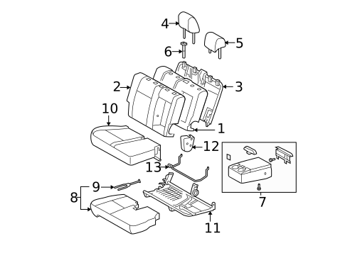 Front Seat Components for 2005 Toyota Tundra #2