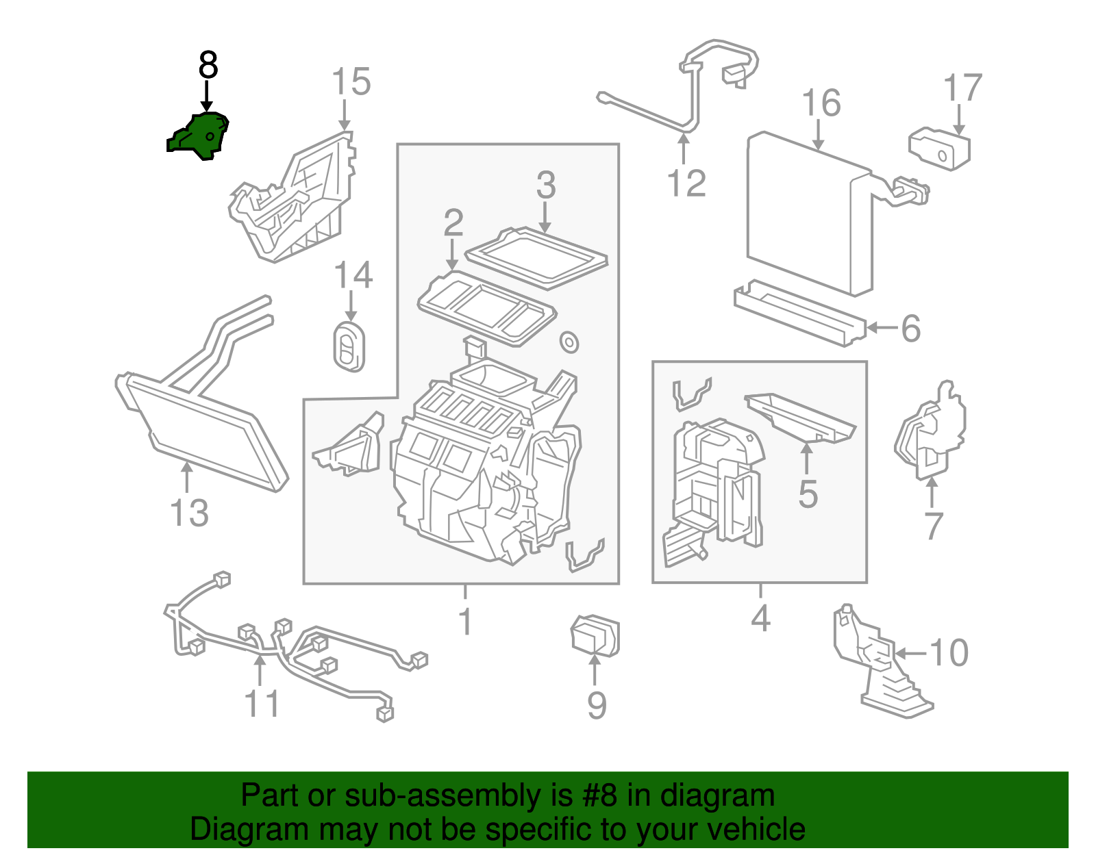 2006-2011 Honda HVAC Blend Door Actuator 79160-SNE-A01 | Cheaper Honda