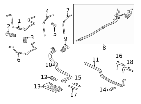 Rear AC Lines for 2001 Honda Odyssey #0