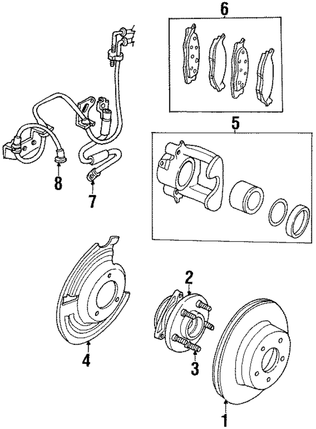 56005217AB - Brakes: ABS Wheel Speed Sensor for Mopar Image