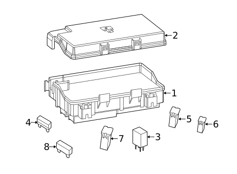 Fuse & Relay for 2016 Ram 2500 #0