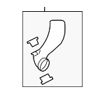 1C0129520F - : 2007-2010 Volkswagen Beetle - Air Pipe for Volkswagen: Beetle Image