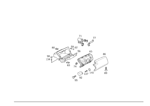 Glove Compartment for 1999 Mercedes-Benz E430 #0