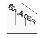 3Q0498103X - : Inner Joint Assembly for Audi: A3 Image