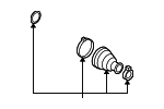 3Q0498201 - Suspension: Inner Boot for Audi Image