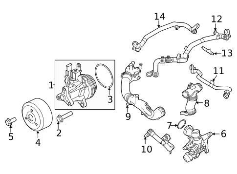Water Pump for 2023 Land Rover Defender 90 #0