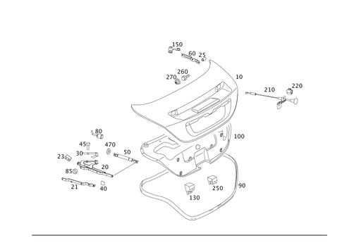 Trunk Lid for 2005 Mercedes-Benz SLR McLaren #0