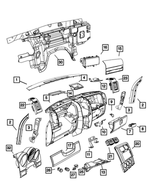1EZ43ZJ1AA - : Glovebox Door Latch for Mopar Image