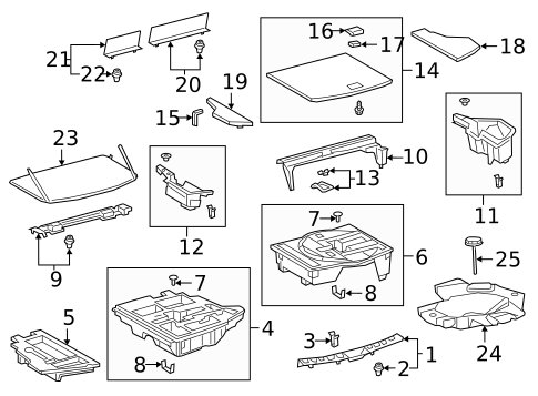 Interior Trim - Rear Body for 2019 Lexus UX200 #0