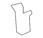 5846033020 - Body: Rear Panel Trim Striker for Lexus: CT200h, ES250, ES300, ES300h, ES330, ES350, NX200t, NX250, NX300, NX300h, NX350, NX350h, NX450h+, RZ300e, RZ450e, UX200, UX250h, UX300h Image