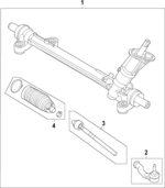 NZ6Z3504G - Steering: Rack for Ford: Maverick Image