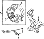 F6DZ10A313A - Electrical: Alternator Mount Bracket for FORD Image