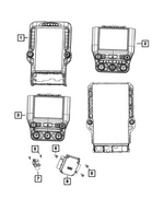 68598823AB - Air Conditioners and Heaters: Center Stack Controls for Mopar Image