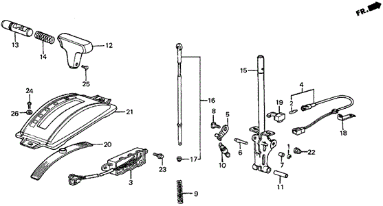 Selector Cover for 1985 Honda Civic #0