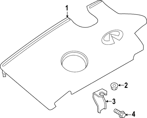 Engine Appearance Cover for 2024 INFINITI QX55 #0