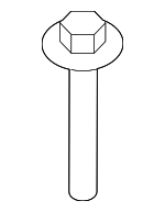T2R13916 - Electrical: Headlamp Assembly Upper Bolt for Jaguar Image