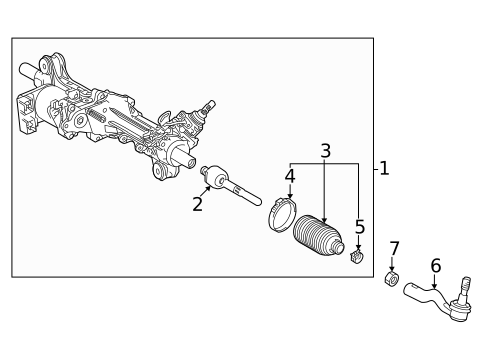 Steering Gear & Linkage for 2023 Lexus LX600 #0