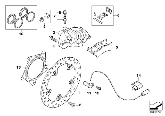 61137687808 - : Fixing Clamp              for BMW-Motorrad Image