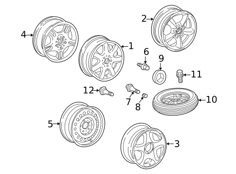 Wheels for 2002 Mercedes-Benz CLK430 #2