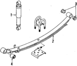4131070A60 - : Leaf Spring for Suzuki Image