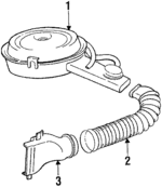 25043165 - Engine: Air Cleaner for Oldsmobile: Cutlass Salon, Cutlass Supreme Image