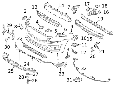 Bumper & Components - Front for 2014 Volvo XC60 #0