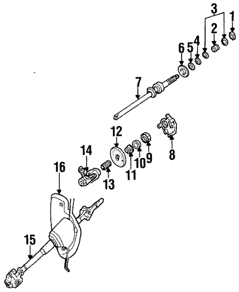 Shaft & Internal Components for 1996 Ford Mustang #0