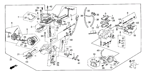 Carburetor for 1984 Honda Civic #0