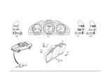 1705405611 - Electrical Equipment and Instruments: Instrument Cluster for Mercedes-Benz: SLK230 Image