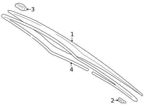 Glass & Hardware - Back for 2001 Lexus IS300 #0