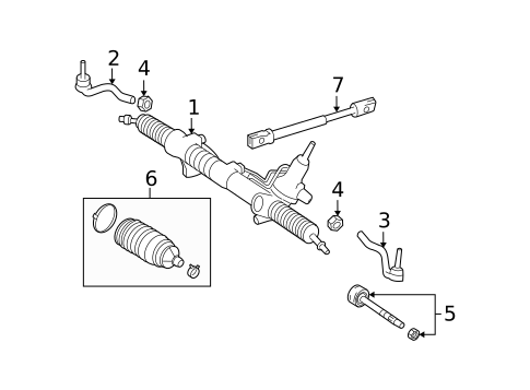 Steering Gear & Linkage for 2009 Mercedes-Benz ML320 #1