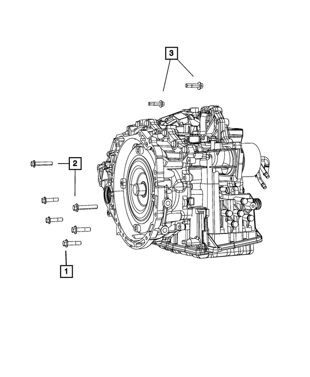6509154AA - CVT2; Variable Speed; Automatic Transaxle: Hex Flange Head Bolt for Chrysler: 200 | Dodge: Caliber, Dart, Journey | Jeep: Cherokee, Compass, Patriot | Ram: ProMaster City Image