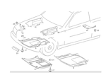 1245208423 - Chassis Sheet Metal: Antinoise Capsule for Mercedes-Benz Image