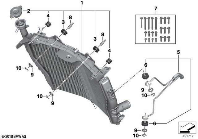 46631451277 - Cooling: Rubber Grommet -  for BMW-Motorrad Image