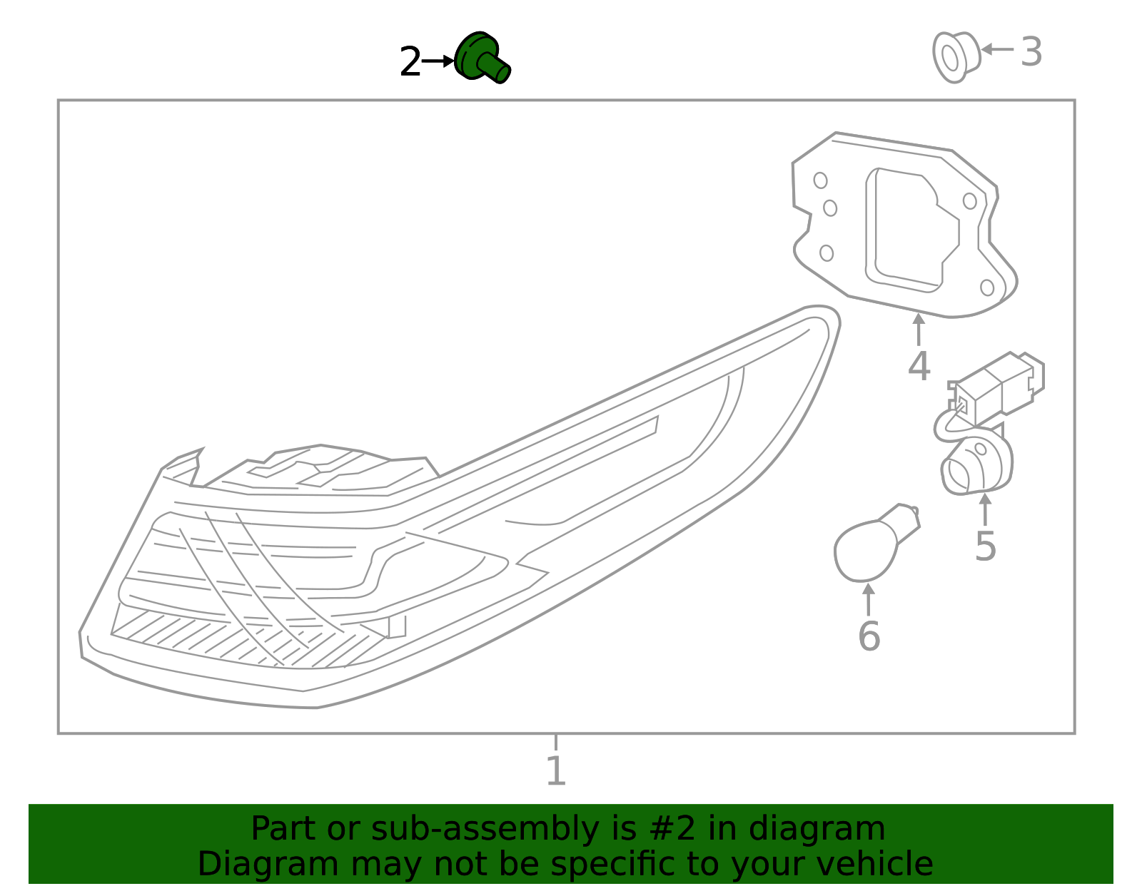 92485-2H000 - Tail Lamp Assembly Clip 2010-2026 Kia | Kia Cheap Parts