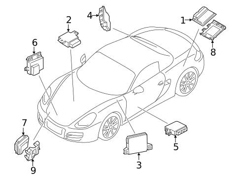 Electrical Components for 2015 Porsche Boxster #0