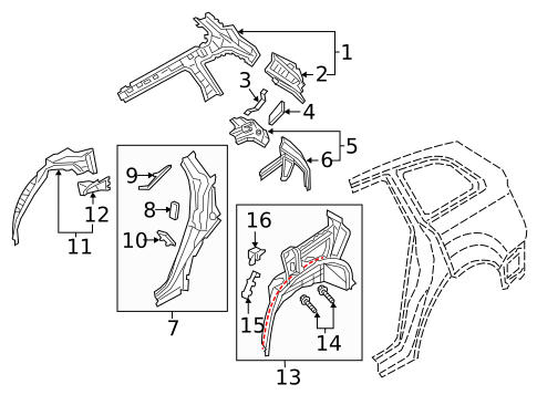 Inner Structure for 2022 Audi SQ7 #0