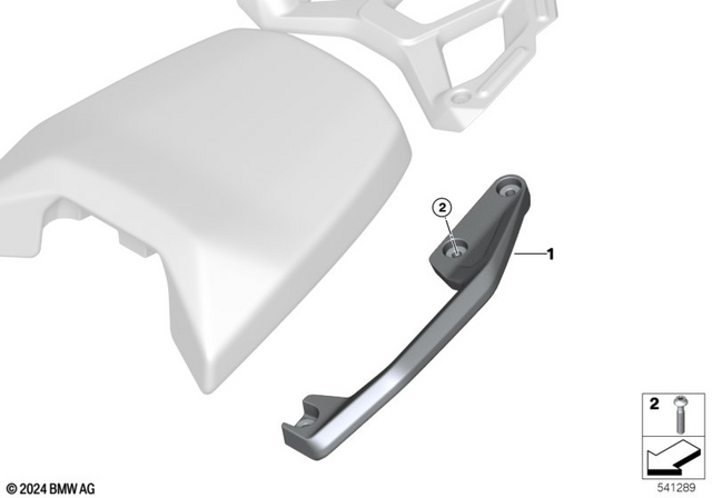 46545A69C94 - Frame and Mounting Parts: Handle, Right for BMW-Motorrad Image