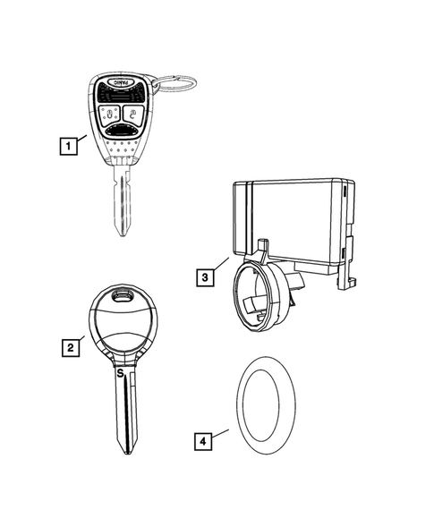 Keys, Modules and Engine Controllers for 2009 Dodge Ram 3500 #1