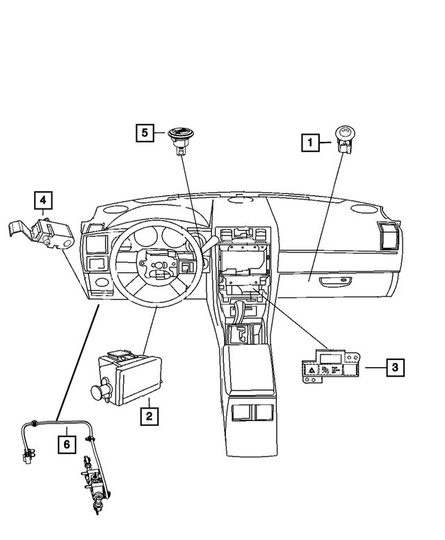 68079249AA - Electrical: Instrument Panel Switch for Mopar Image image