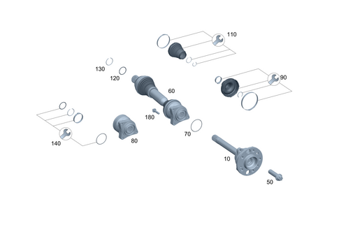 Axle Shaft for 2025 Mercedes-Benz G580 #0