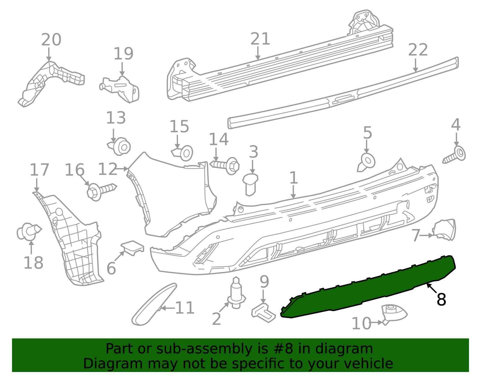 52151-0A905 - Valance Panel 2022-2026 Toyota Corolla Cross