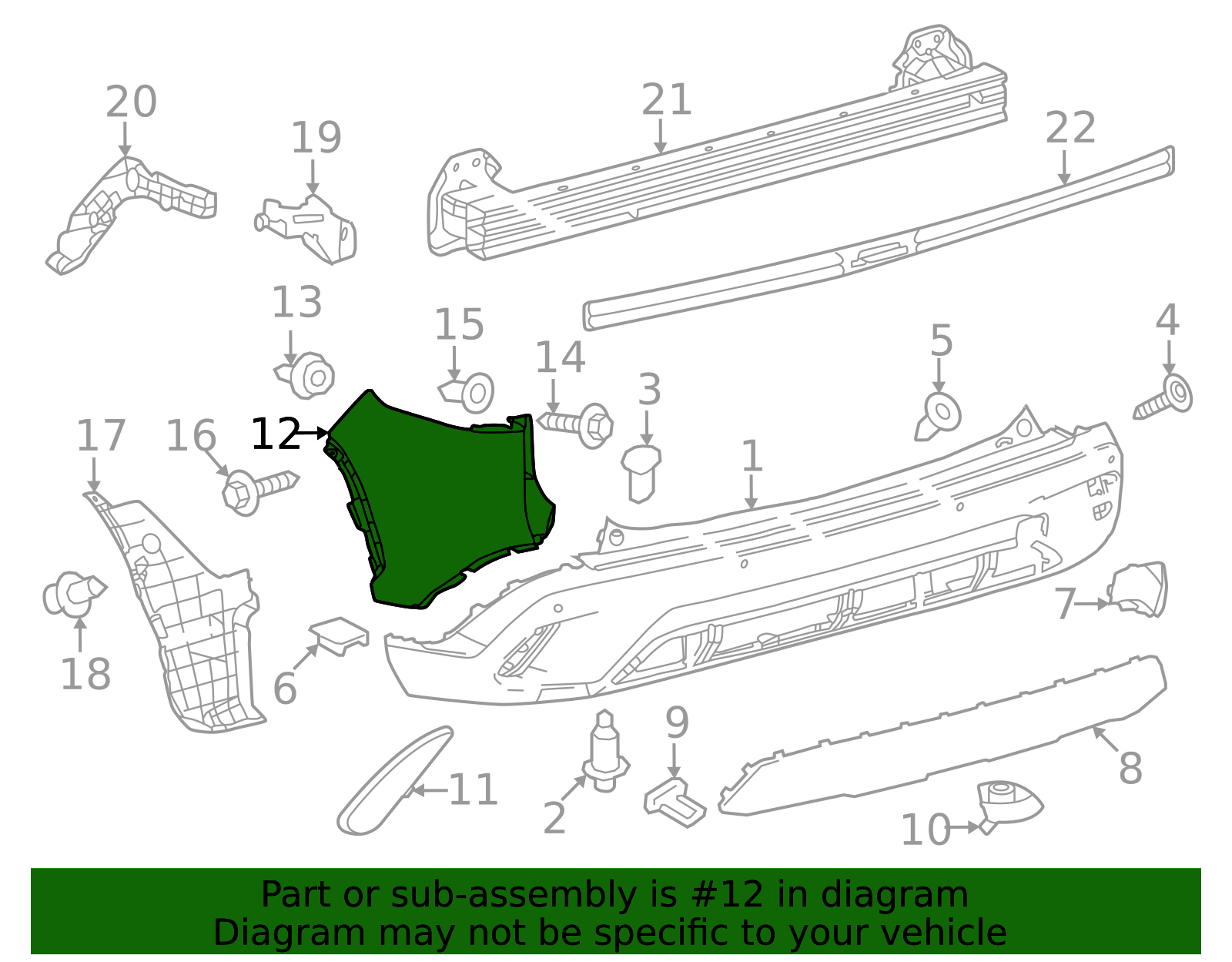 52165-0A905 - Bumper Cover Longo Toyota Parts